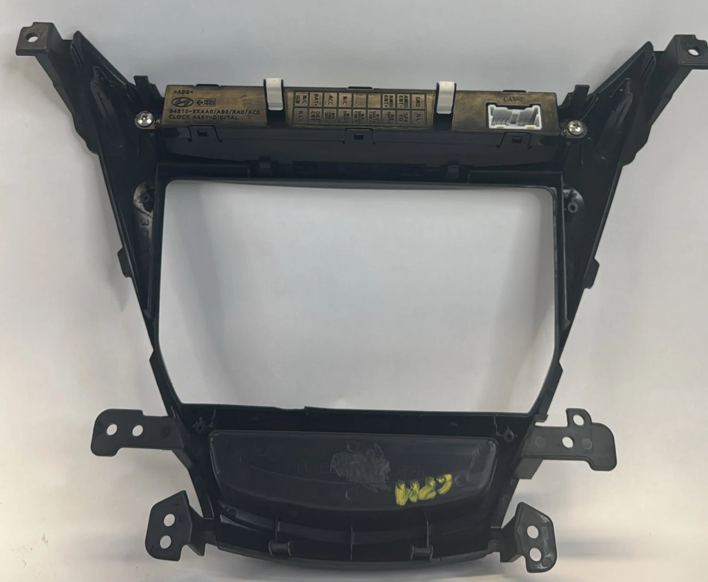 14-16 HYUNDAI ELANTRA CENTER DASH RADIO TRIM CLOCK BEZEL PANEL 94510-3XAA0 OEM