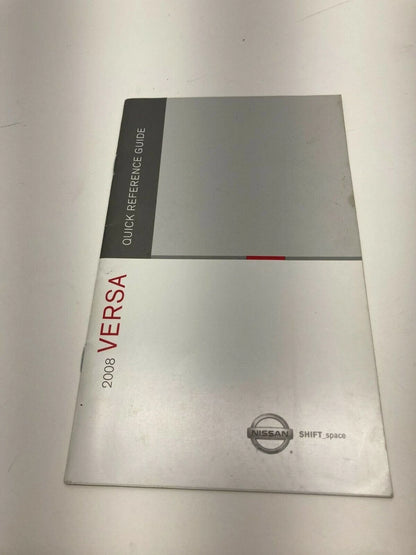 2008 08 NISSAN VERSA OWNERS MANUAL GUIDE WARRANTY INFORMATION W/ CASE OEM