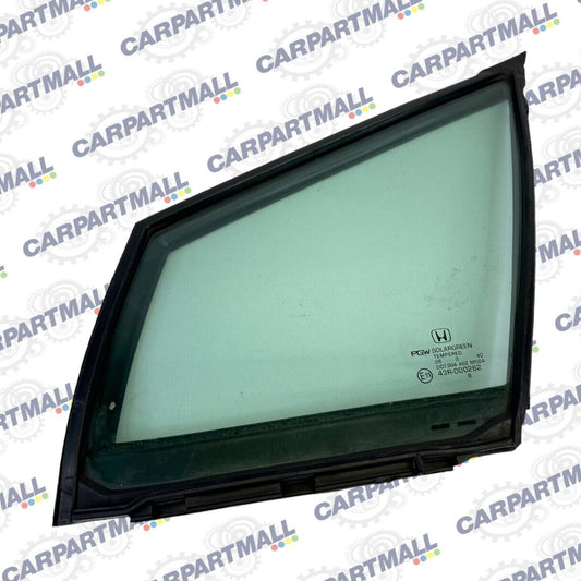 13-15 Honda Civic Sedan Front Left Door Fixed Window Glass w/ Weatherstrip