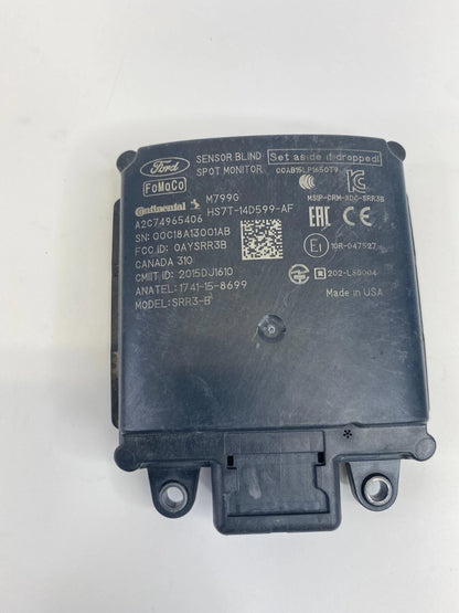 2017-2020 FORD FUSION REAR LEFT BLIND SPOT MONITOR CONTROL MODULE HS7T-14D599-AF