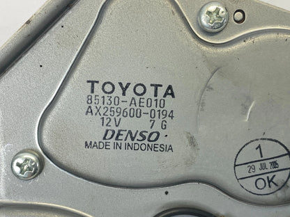 2004-2010 TOYOTA SIENNA REAR WINDSHIELD WIPER WASHER MOTOR 85130-AE010 OEM
