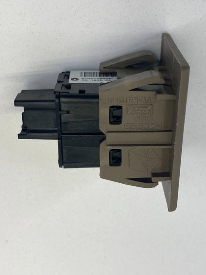 2008-2010 TOWN & COUNTRY POWER INVERTER SWITCH BUTTON W/ BEZEL TRIM P04602642AC