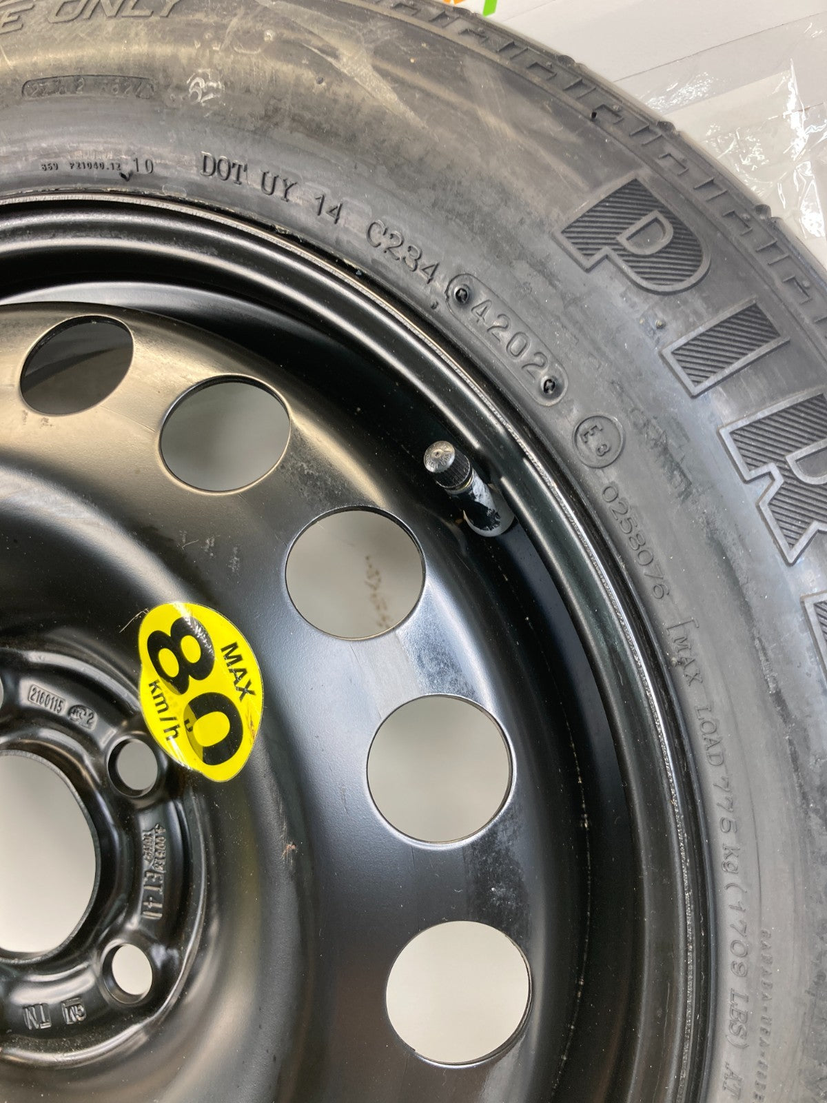 03-11 Saab 9-3 93 Compact Spare Tire Wheel Rim Donut T125/85R16 99M OEM