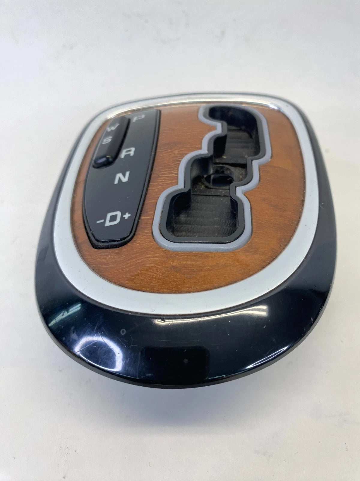 2000-2006 MERCEDES S430 SHIFTER BEZEL WOOD TRIM W/ W-S SWITCH OEM E95-500-44