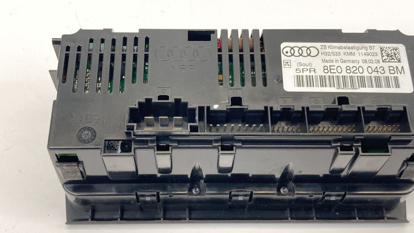 05-09 Audi A4 Dash A/C Heater Temperature Switch Climate Control 8E0-820-043-BM