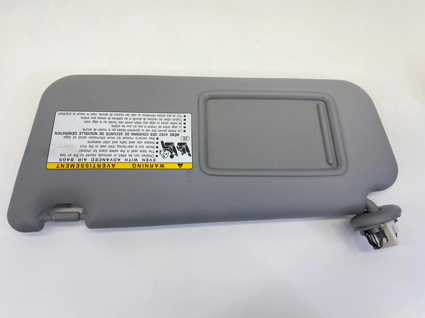 2006-2010 TOYOTA RAV4 GRAY LEFT & RIGHT SUN VISOR PAIR SET W/ VANITY MIRROR OEM