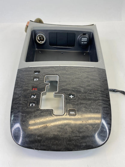 07-09 HYUNDAI SANTA FE CENTER CONSOLE SHIFTER INDICATOR BEZEL W/ POWER OUTLET
