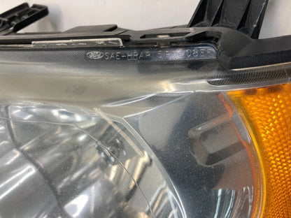 09-12 FORD ESCAPE LEFT DRIVER HEADLIGHT BLACK APPEARANCE PACKAGE 9L8J-13008A OEM