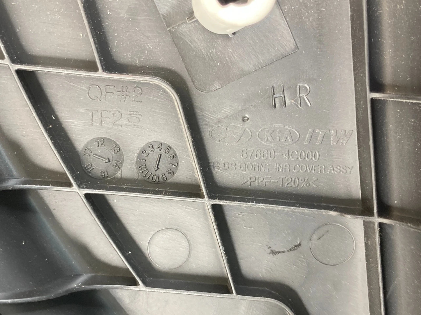 12-15 KIA OPTIMA FRONT RIGHT SIDE DOOR MIRROR CORNER COVER TRIM 87660-4C000 OEM