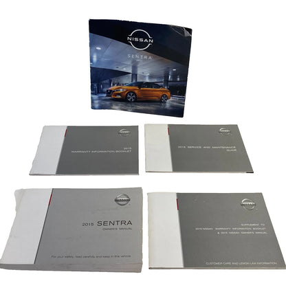 2015 NISSAN SENTRA OWNERS MANUAL SET BOOKS WITH CASE USER GUIDE GENUINE OEM