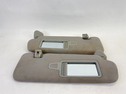 2011-2015 HYUNDAI SONATA SUN VISOR DRIVER & PASSENGER SIDE PAIR SET GRAY OEM
