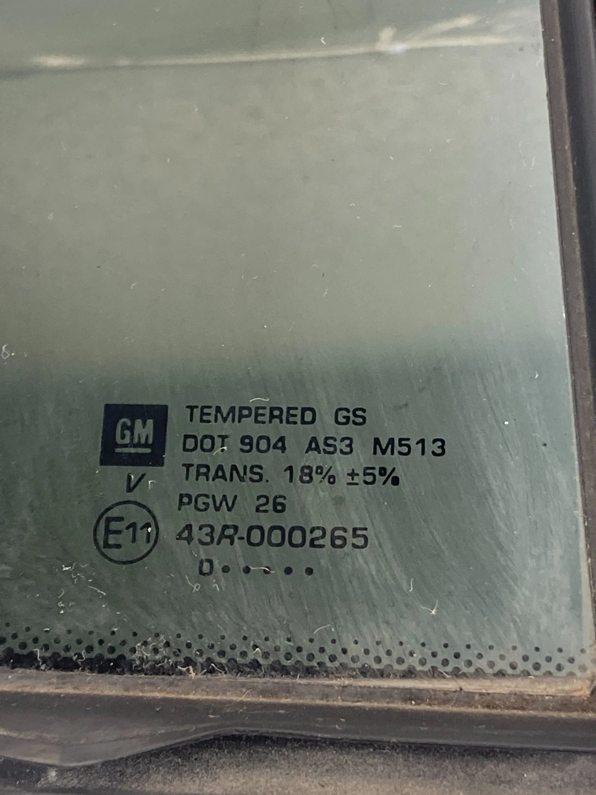 2010-2017 GMC TERRAIN REAR RIGHT DOOR VENT GLASS STATIONARY QUARTER WINDOW OEM