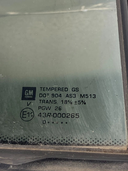 2010-2017 GMC TERRAIN REAR RIGHT DOOR VENT GLASS STATIONARY QUARTER WINDOW OEM