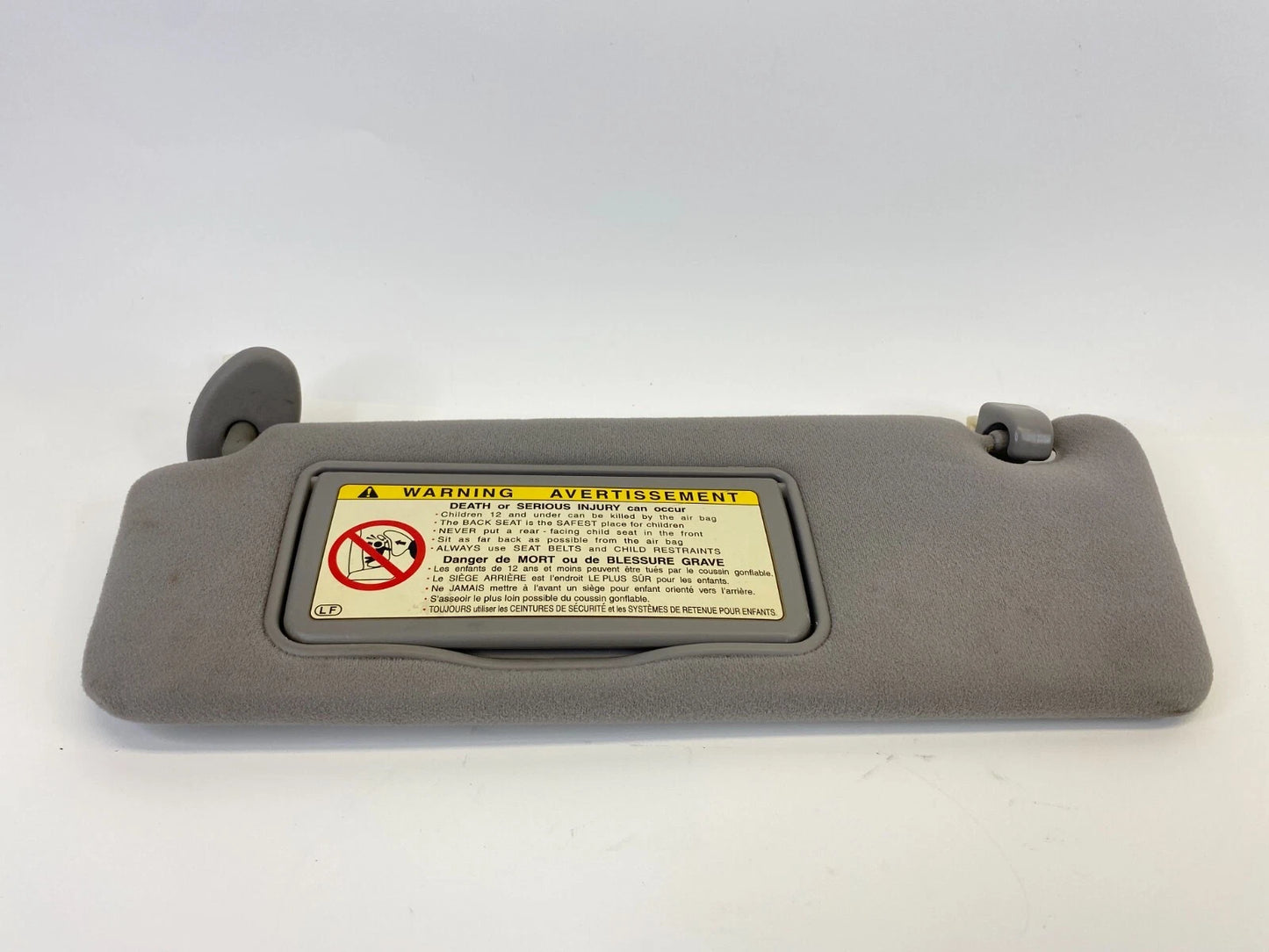2002 2003 LEXUS ES300 DRIVER LEFT SUNVISOR SUN VISOR SHADE LH CLOTH GRAY OEM