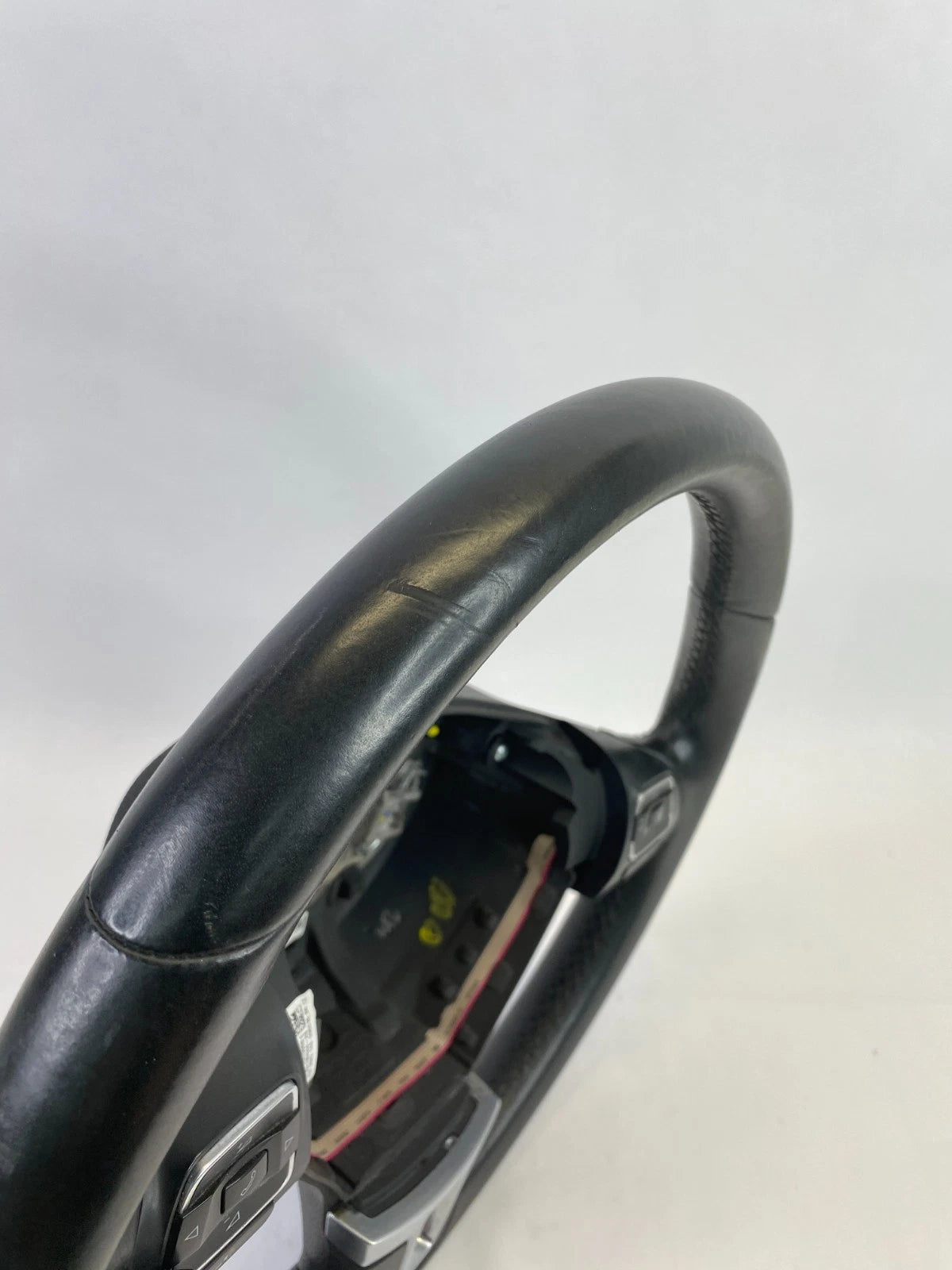 10-17 VOLKSWAGEN CC BLACK LEATHER STEERING WHEEL W/ BUTTONS OEM 3C8419091BEE74