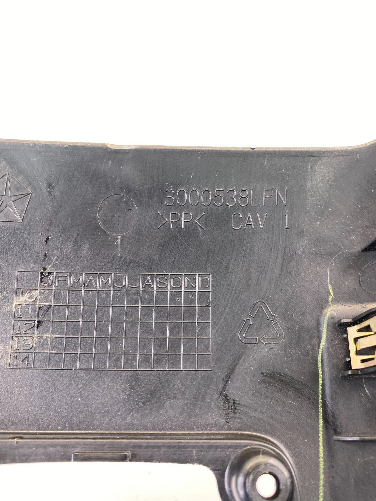 2011-2020 DODGE JOURNEY REAR CENTER CONSOLE BACK PANEL BEZEL TRIM 3000538LFN OEM