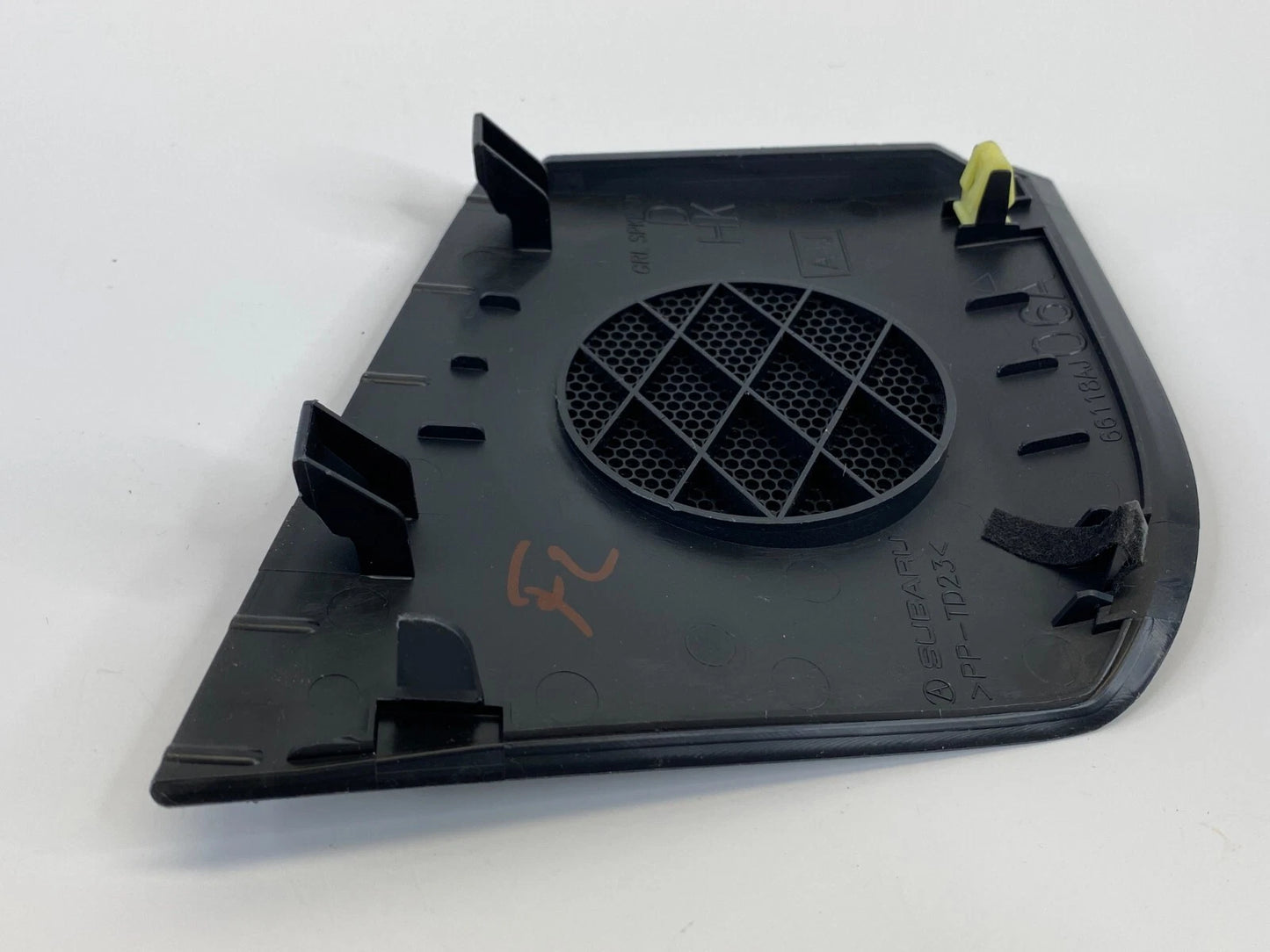 2010-2014 SUBARU LEGACY FRONT LEFT DASH SPEAKER GRILLE COVER TRIM 66118AJ06A OEM
