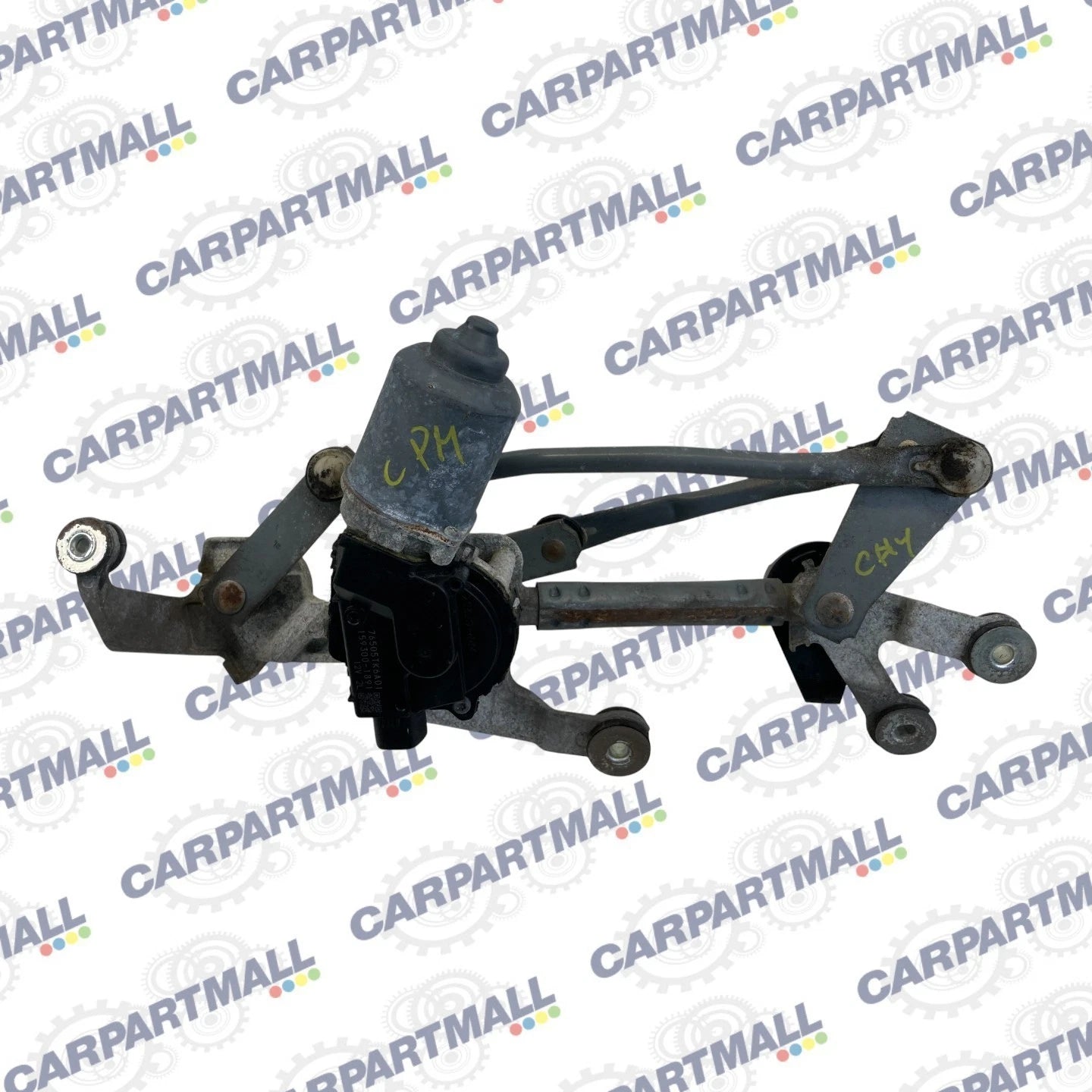 2009-2014 HONDA FIT FRONT WINDSHIELD WIPER MOTOR & LINKAGE ASSY 76505TK6A01 OEM