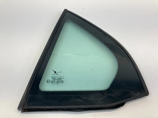 03-11 SAAB 9-3 93 REAR LEFT DOOR WINDOW GLASS VENT QUARTER PANEL E143R001025 OEM