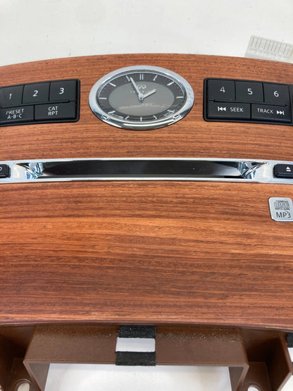 2006 2007 INFINITI M35 RADIO AUDIO CONTROL CENTER PANEL W/ CLOCK 68260-EH100 OEM