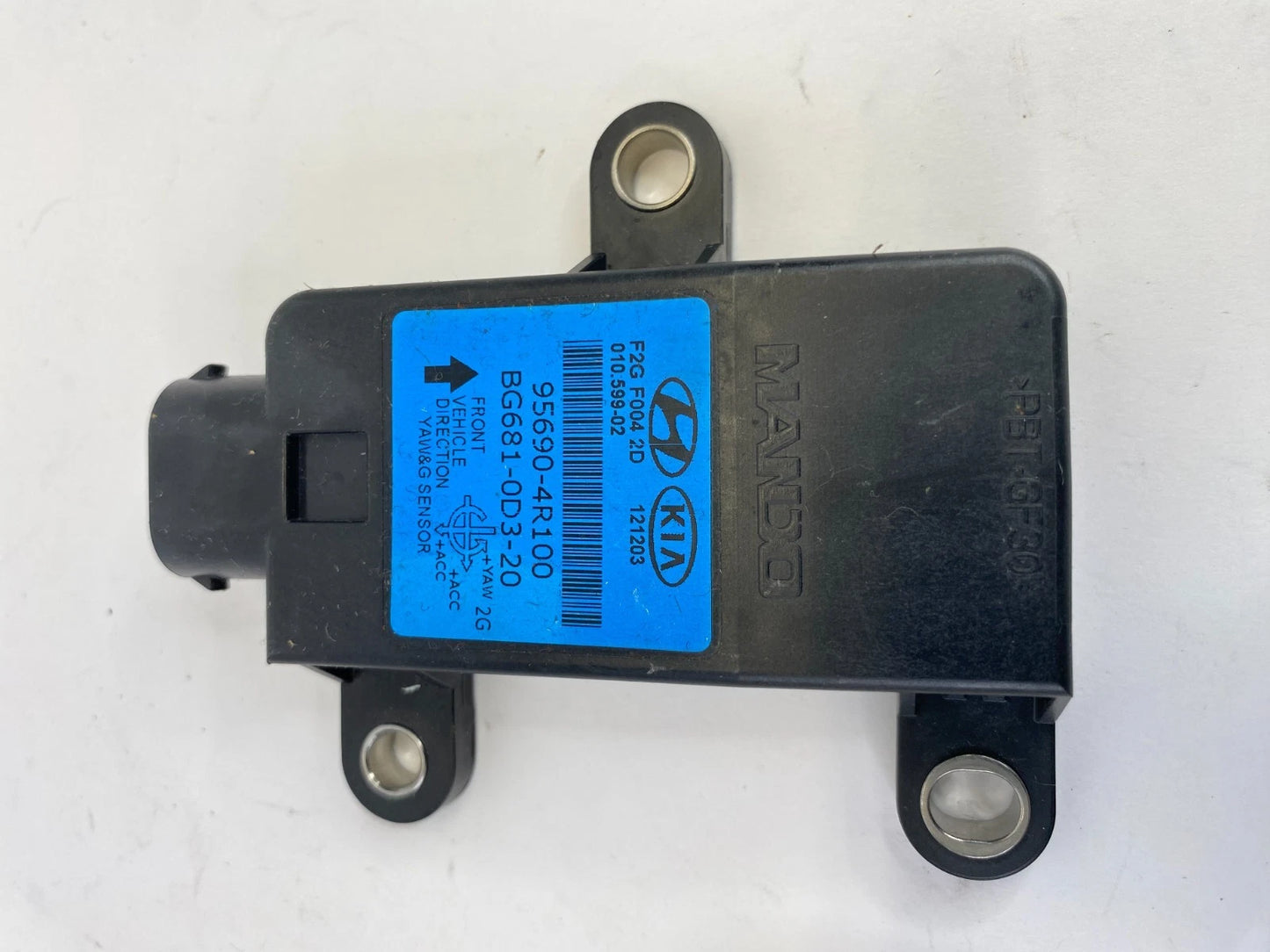 08-14 HYUNDAI SONATA 2.4L HYBRID YAW & G RATE SENSOR MODULE UNIT 95690-4R100