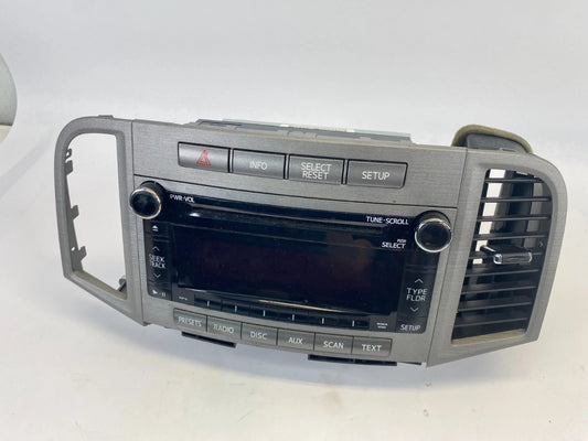 2010-2012 TOYOTA VENZA RADIO AM/FM RECEIVER 6 DISC CHANGER MP3 WMA 86120-0T090