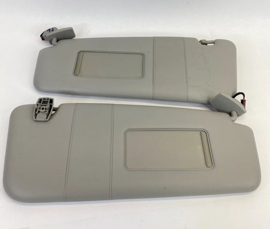 2008 BMW 535XI SUNVISOR SUN VISOR SHADE LEFT & RIGHT PAIR SET W / MIRROR OEM