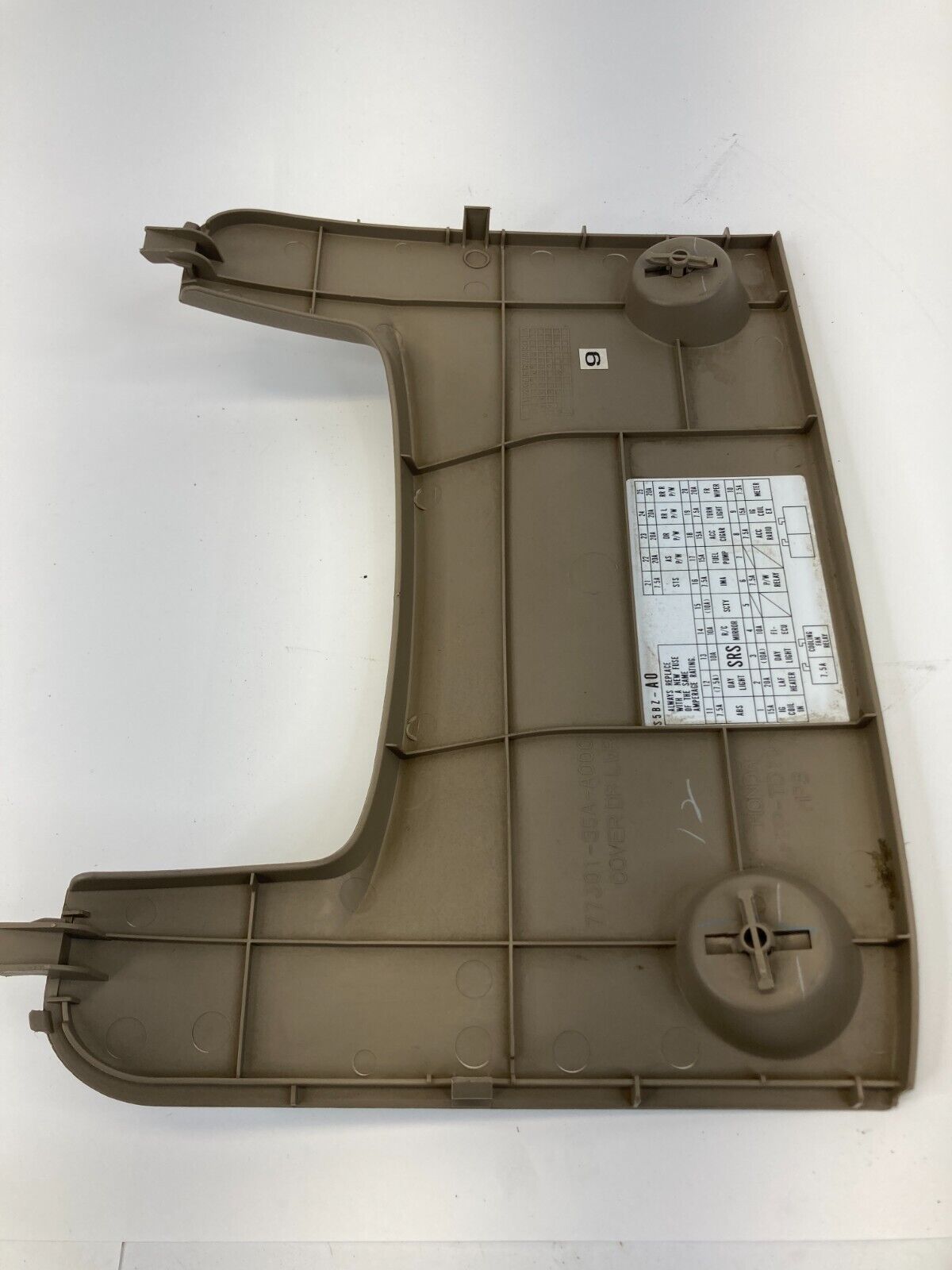 2001-2005 Honda Civic Sedan 4-DR Interior Fuse Access Panel Cover 77301-S5A-A000