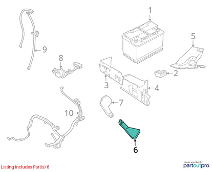 2003-2011 SAAB 9-3 2.0L FRONT BATTERY COOLING AIR DUCT 12790911 OEM
