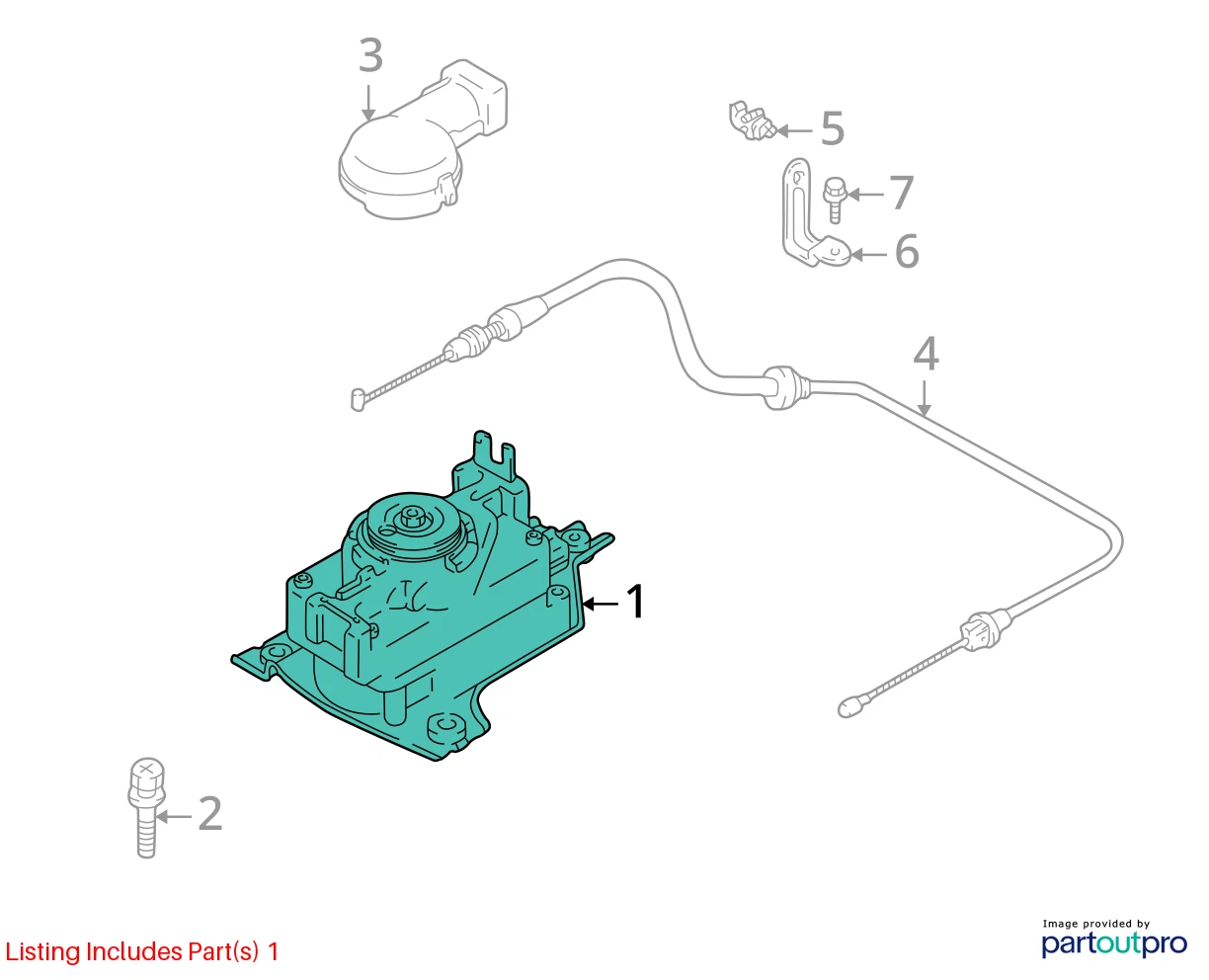 2003 2004 CHEVROLET TRACKER CRUISE CONTROL SERVO ACTUATOR 30028102 OEM