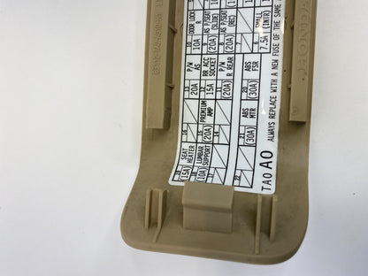 08-12 Honda Accord Right Lower Cowl Fuse Box Lid Door Cover 83112-TA0-A010 OEM