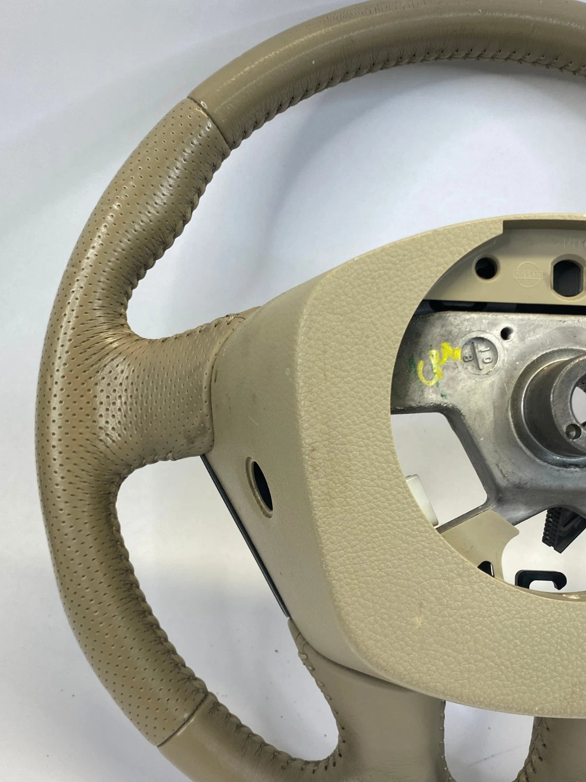2009-2014 NISSAN MURANO STEERING WHEEL LEATHER TAN BEIGE AUDIO CRUISE SWITCH OEM