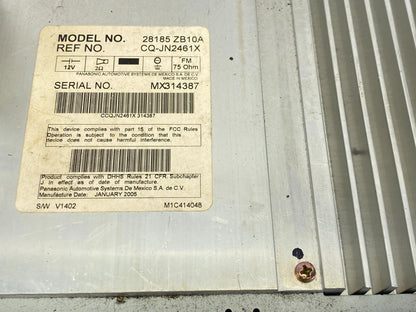 2005 2006 NISSAN ALTIMA RADIO CONTROL UNIT HEAD UNIT CD PLAYER 28185ZB10A OEM
