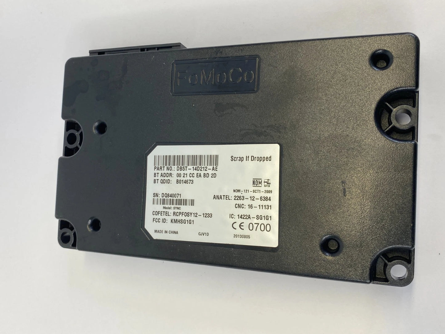 2014 2015 FORD FOCUS SYNC COMMUNICATION CONTROL MODULE COMPUTER BDT5T-14D212-AE