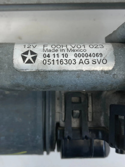 09-20 DODGE JOURNEY FRONT WINDSHIELD WIPER MOTOR W/ TRANS LINKAGE 05116303AG OEM