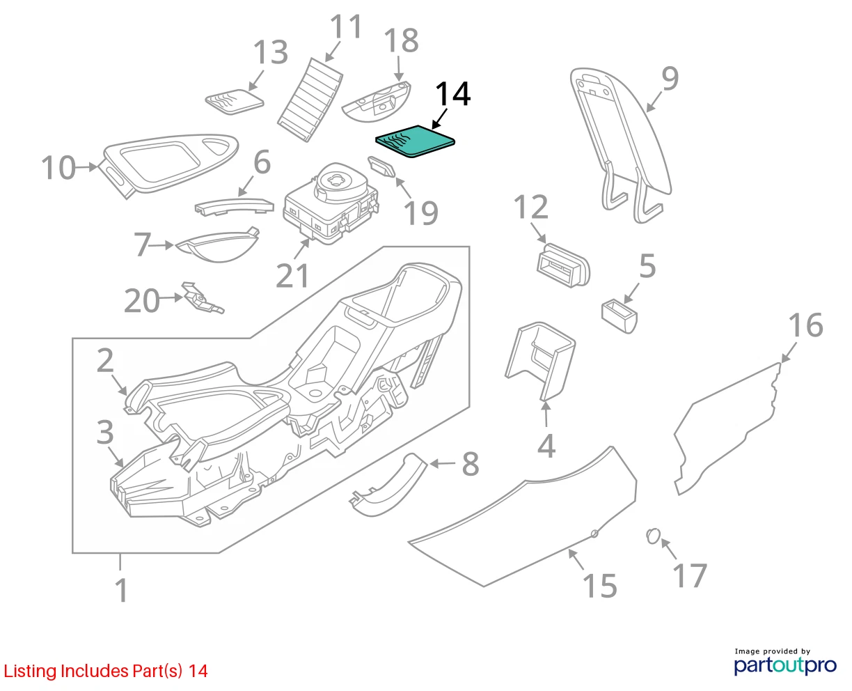 2003-2011 SAAB 9-3 93 10 11 9-3X CENTER CONSOLE RUBBER MAT INSERT 12762999 OEM