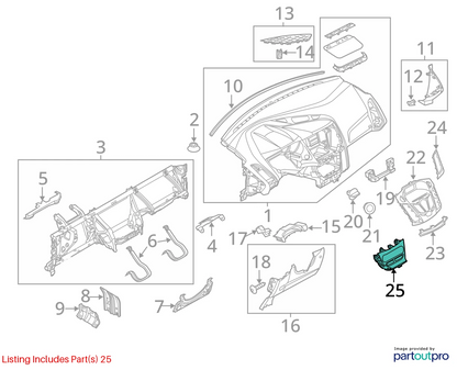 2012-2014 FORD FOCUS HATCHBACK A/C HEATER TEMPERATURE CLIMATE CONTROL BEZEL TRIM