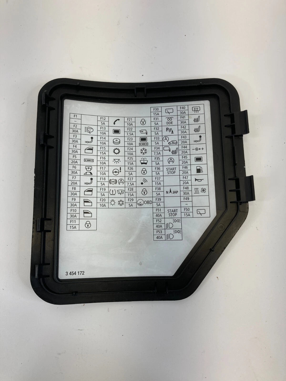 2007-2015 MINI COOPER INTERIOR DASH FUSE BOX ACCESS COVER TRIM PANEL 3454172 OEM