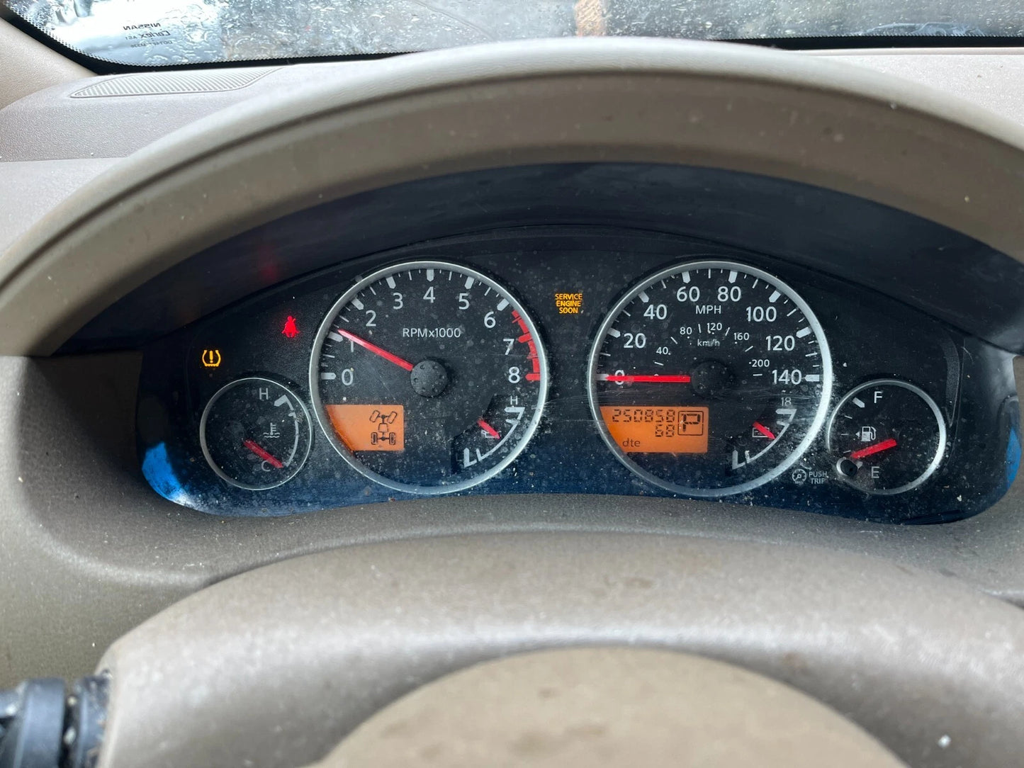 2007-2010 NISSAN PATHFINDER INSTRUMENT CLUSTER SPEEDOMETER 250.858 MILES OEM