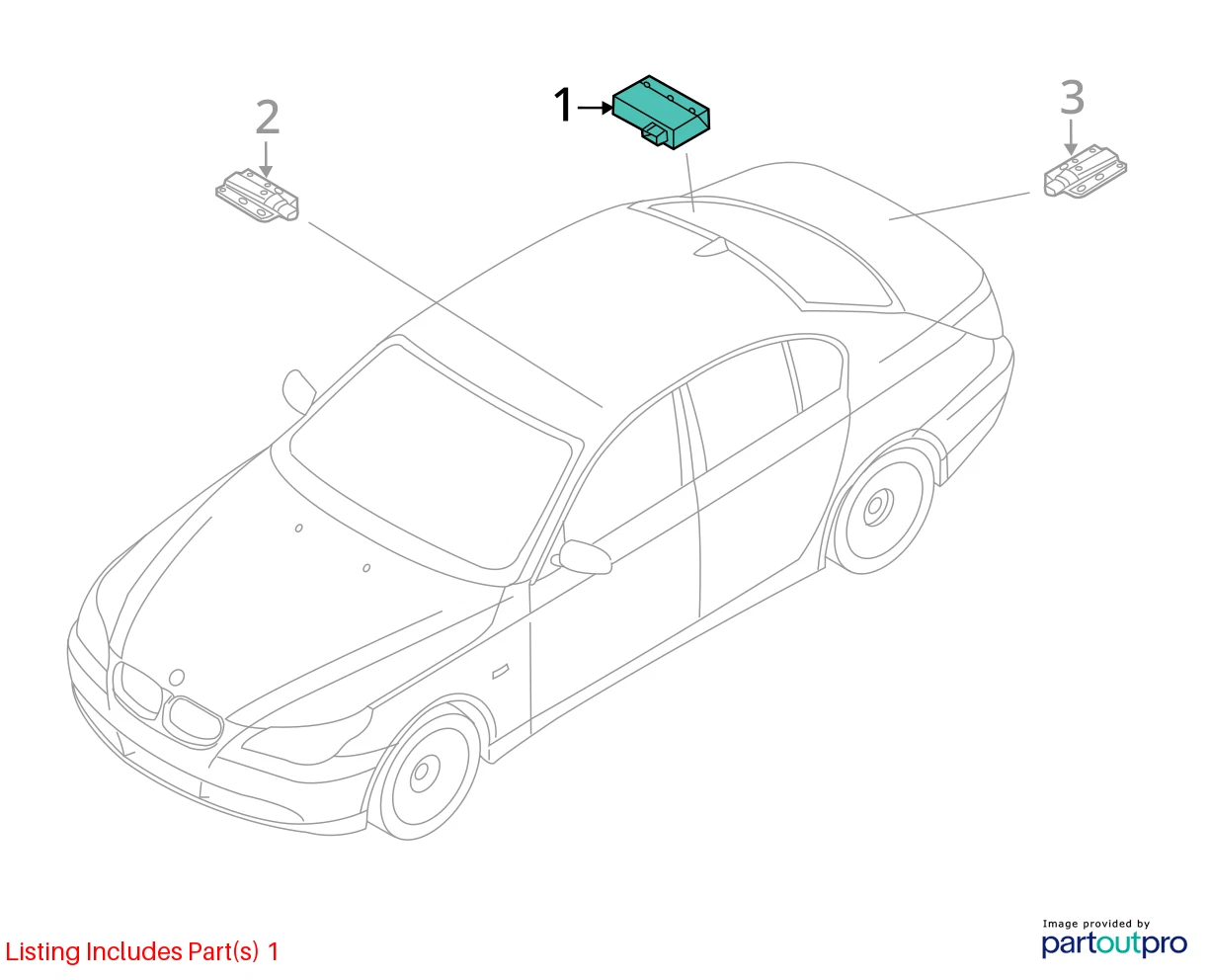 09 BMW 535I XDRIVE 3.0L KEYLESS ENTRY PASSIVE GO CONTROL MODULE 61359134707 OEM