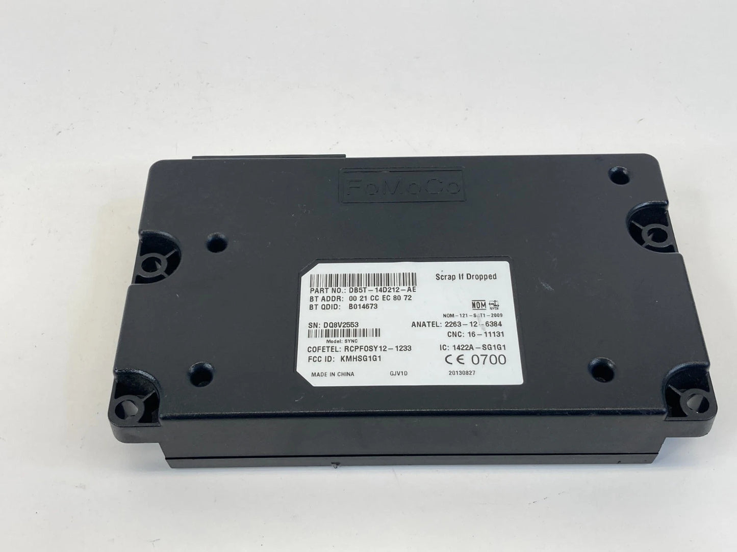 13 14 FORD FOCUS COMMUNICATION VOICE RECOGNITION SYNC MODULE DB5T-14D212-AE OEM