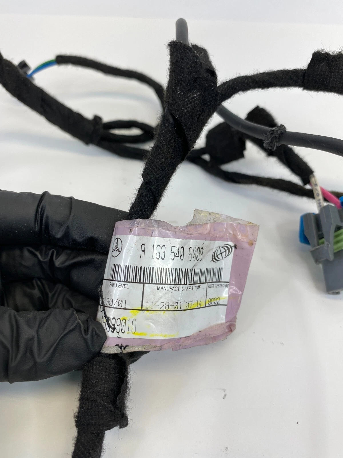 98-03 MERCEDES-BENZ ML 320 FRONT LEFT SIDE DOOR HARNESS WIRE WIRING A1635406009