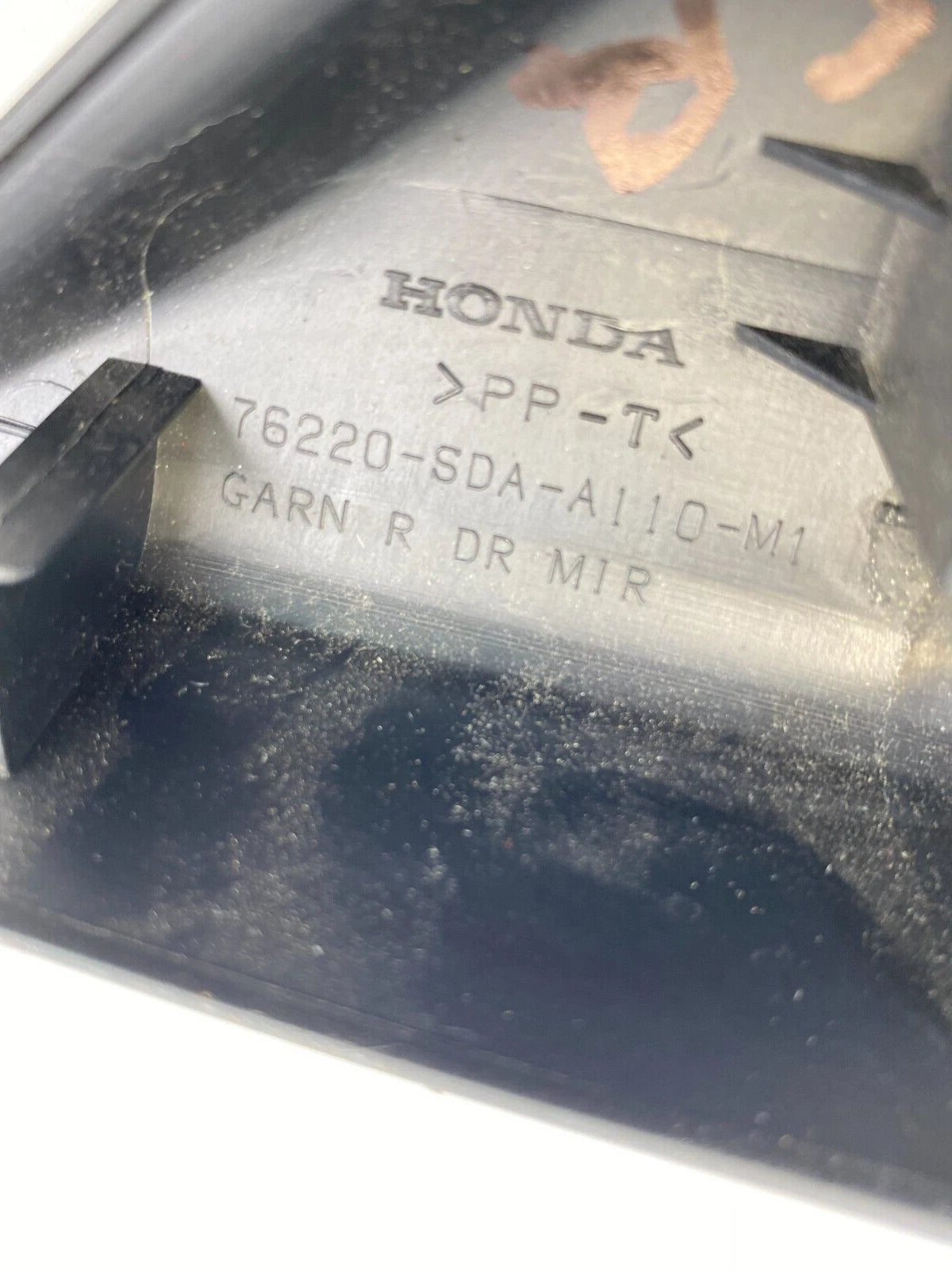 2003-2007 HONDA ACCORD FRONT RIGHT SIDE INNER MIRROR COVER TRIM 76220SDAA110M1