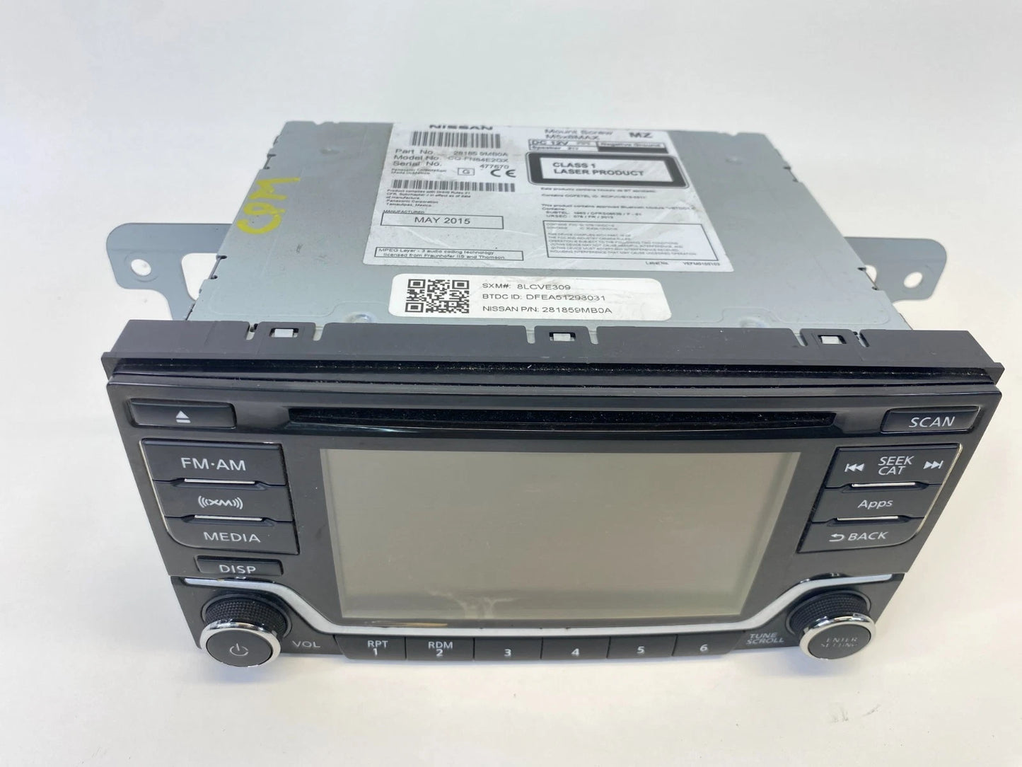 2015 NISSAN SENTRA AM/FM RADIO MP3/WMA 6-DISC CD PLAYER 28185-9MB0A OEM