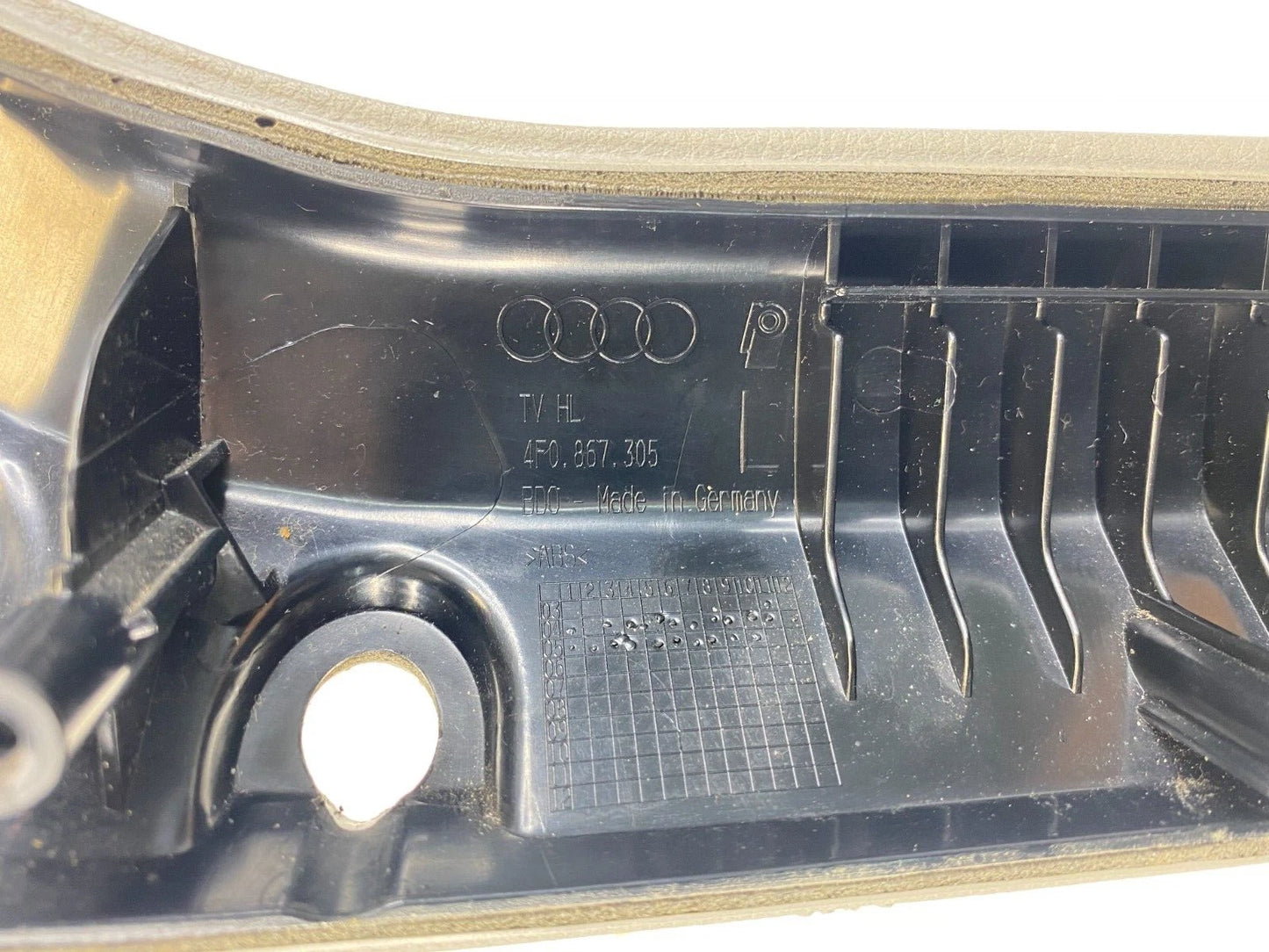 2005-2008 AUDI A6 QUATTRO REAR LEFT SIDE INNER DOOR ARMREST ARM REST PULL HANDLE