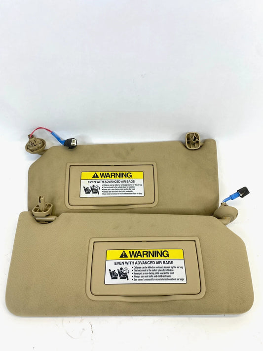 08 09 10 HONDA ACCORD FR LEFT & RIGHT SUNVISOR SUN VISOR SET W/ ILLUMINATION OEM