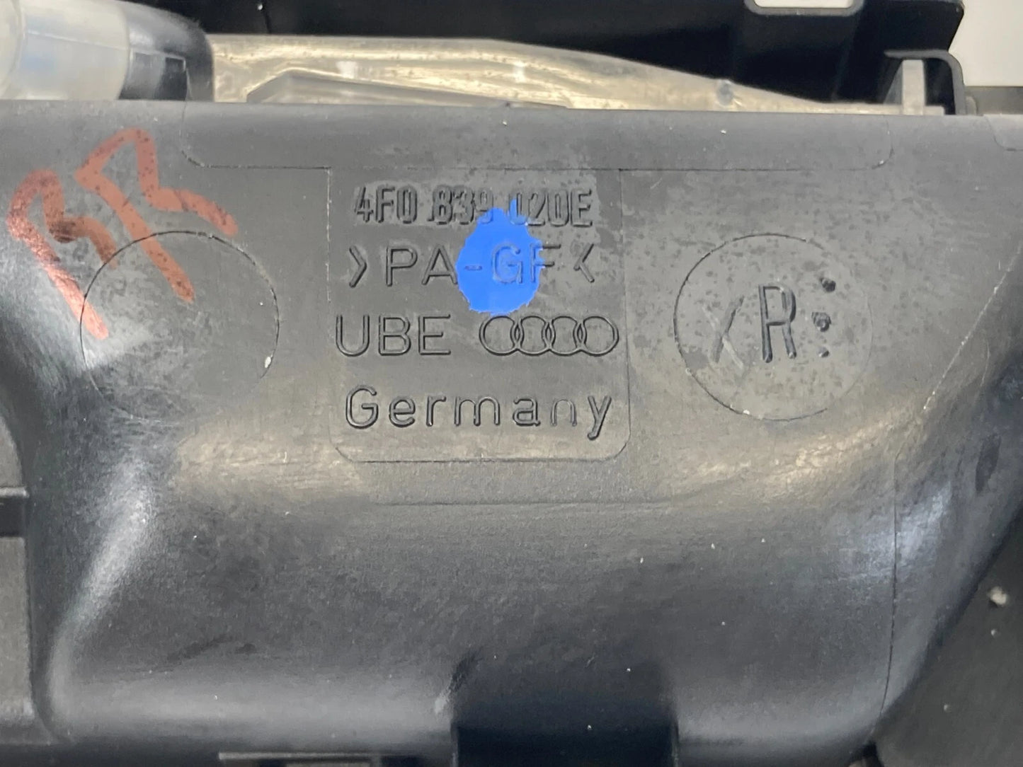 05-11 AUDI A6 QUATTRO REAR RIGHT INNER DOOR HANDLE W/ LOCK SWITCH 4F0-839-020-E