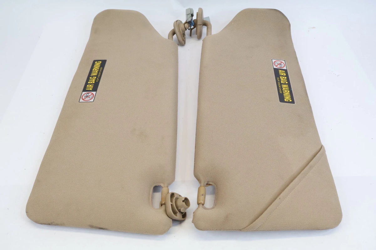 2005-2007 HONDA ODYSSEY SUNVISOR SUN VISORS SHADE SET LH RH W MIRROR LIGHTED OEM