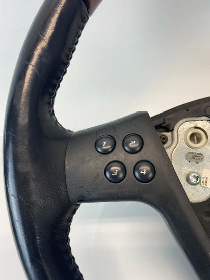 2004-2007 CADILLAC CTS LEFT STEERING WHEEL W/ AUDIO SWITCH LEATHER WOOD 21994384