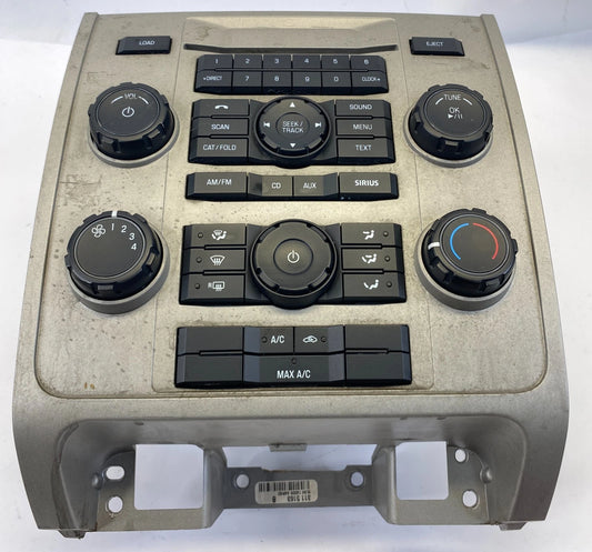 2009-2012 FORD ESCAPE RADIO STEREO AM/FM W/ CLIMATE CONTROL BEZEL 9L8T-19C107-AB